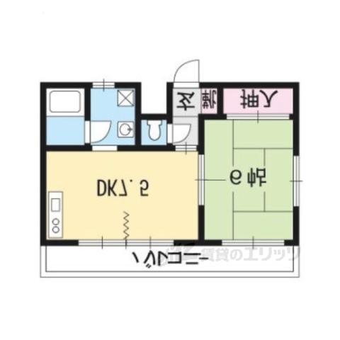 ふぁみーる・りら(1DK/1階)の間取り写真