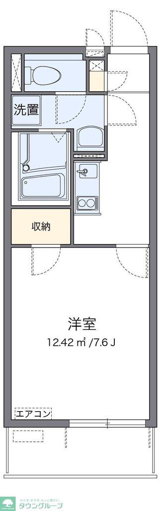レオネクストヴィオラ(1K/3階)の間取り写真