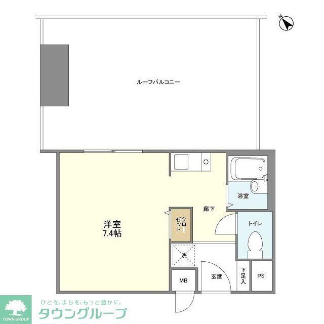 ディオケネス(ワンルーム/5階)の間取り写真