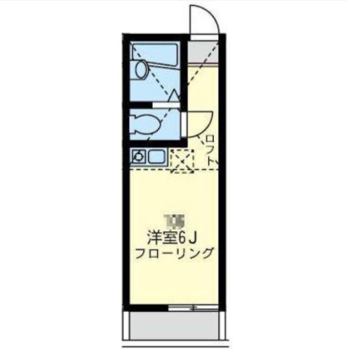 ユナイト生麦アルフレッドの杜(ワンルーム/2階)の間取り写真