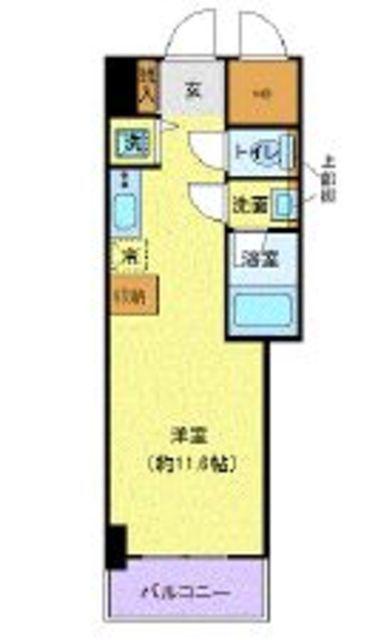 リーフコンフォート本厚木(ワンルーム/10階)の間取り写真