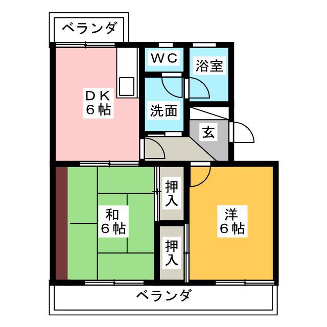 ラフォーレ小石川(1LDK/3階)の間取り写真