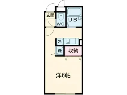 MODULOR武蔵野中町(ワンルーム/1階)の間取り写真