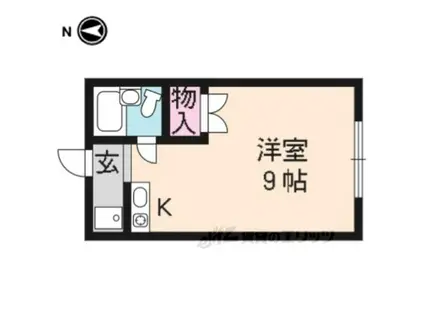 ヴィラMAIN(1K/1階)の間取り写真