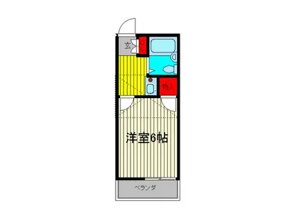 レオパレス松尾(1K/2階)の間取り写真