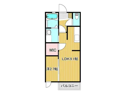 マーメゾン日吉台(1LDK/1階)の間取り写真