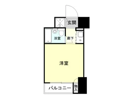 東白楽三和プラザII(ワンルーム/5階)の間取り写真