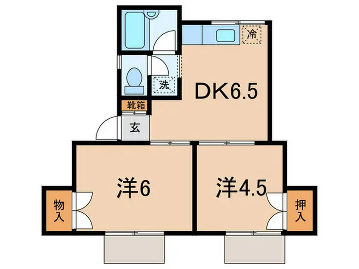 ハイツカガミ 1階階 間取り