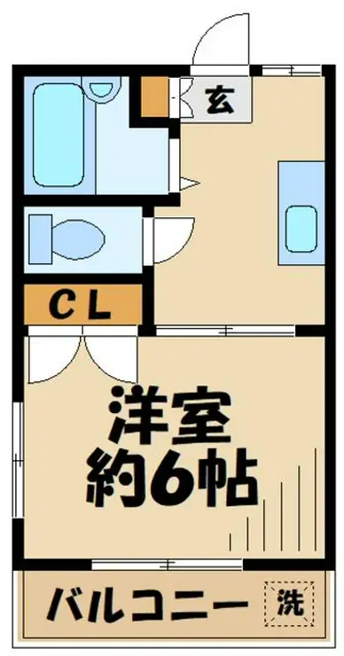 コーポ上山 2階階 間取り