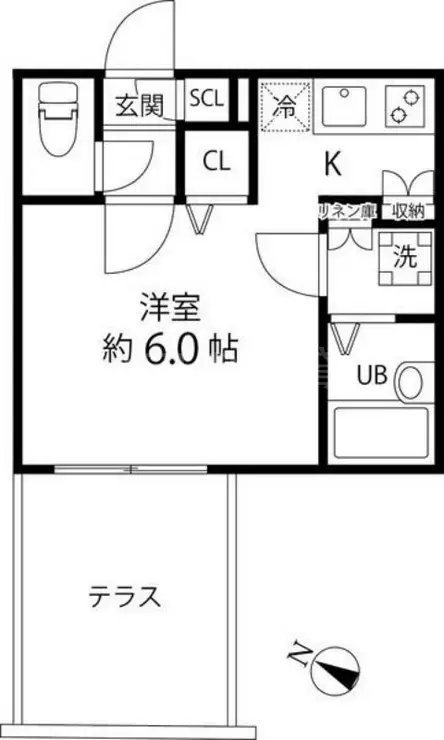 Branche大森山王 1階階 間取り