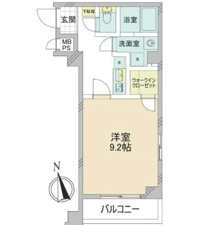 レジオス世田谷尾山台 1階階 間取り