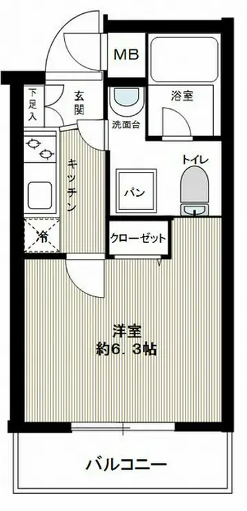スパシエ新宿哲学堂公園 1階階 間取り