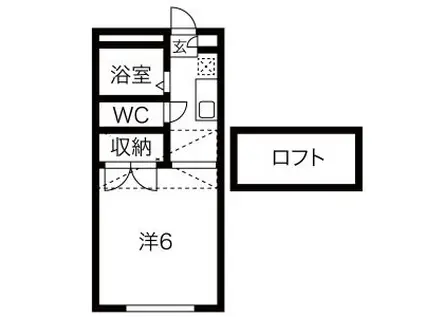 リバービレッジ(1K/1階)の間取り写真