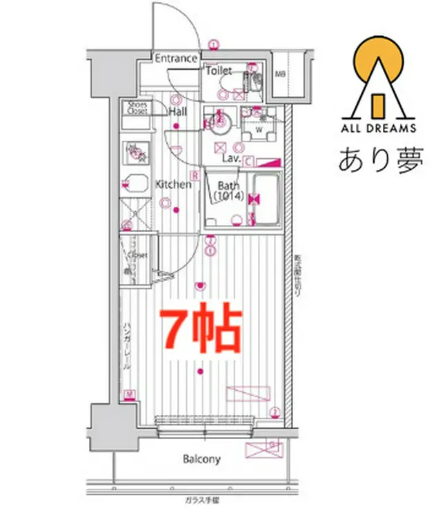 ガーラ・ステージ横濱関内 5階階 間取り