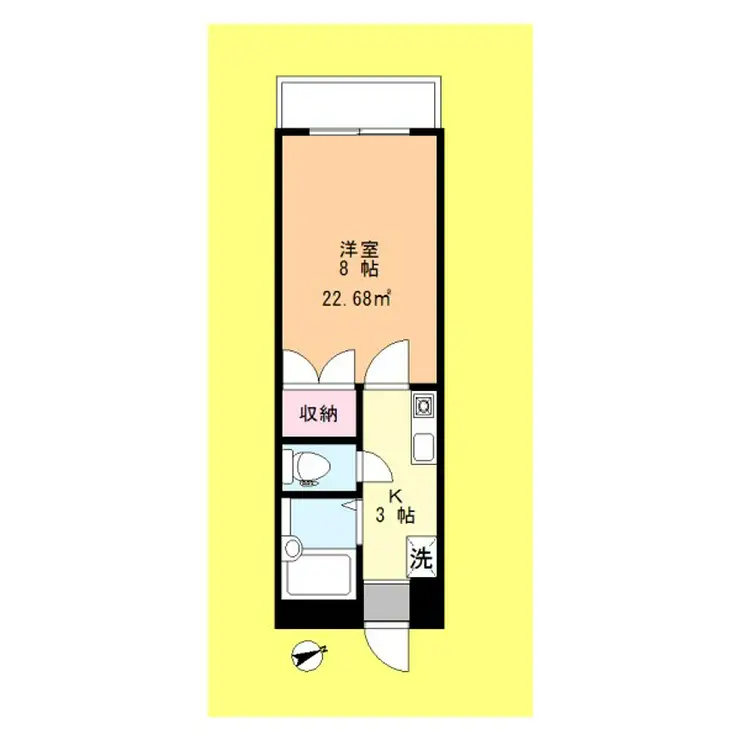 セルシオン綾瀬 1階階 間取り