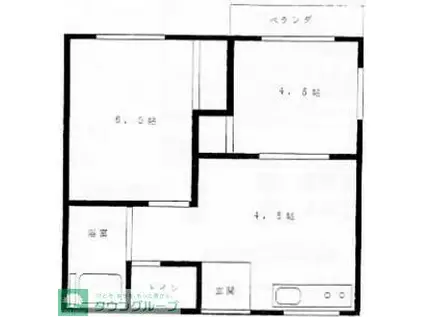 ファミーユ吉原(2K/1階)の間取り写真