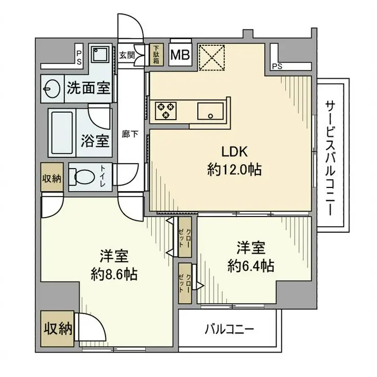 プレール・ドゥーク板橋 15階階 間取り
