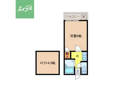 クイーン・パレスIN長崎(1K/1階)の間取り写真