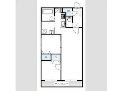 BRIGHTON CORT N20(2LDK/3階)の間取り写真