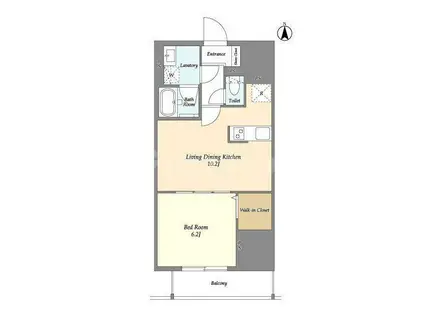 スコレサイト池袋(1LDK/14階)の間取り写真