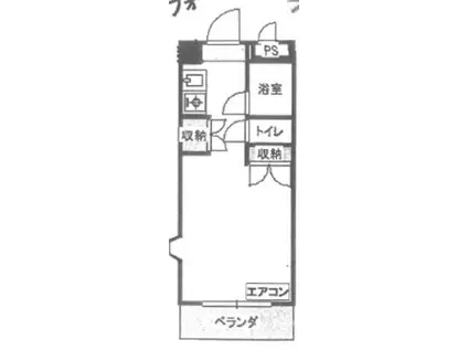 共立リライアンス四谷V A棟(ワンルーム/4階)の間取り写真