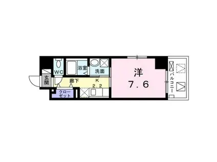 KO-KI おもろ(1K/3階)の間取り写真