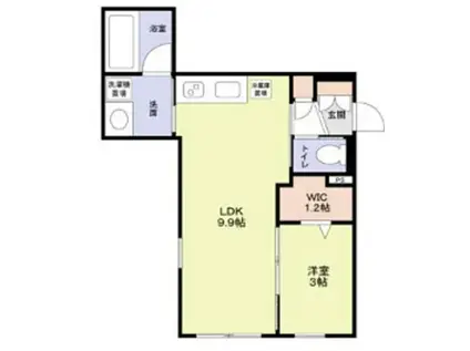 モンレーヴ本駒込(1LDK/1階)の間取り写真