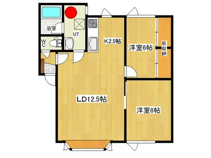 ミントハウス栄(2LDK/1階)の間取り写真
