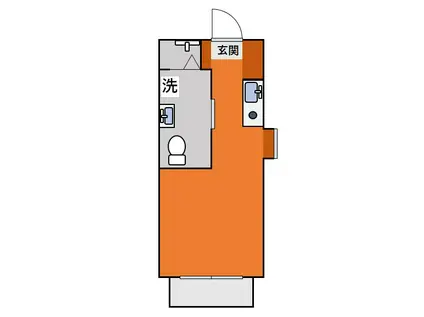 東京ベイサイド(1K/8階)の間取り写真