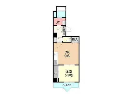 パスウェイ677壱番館(1LDK/2階)の間取り写真