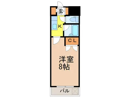 遠藤ビルII(1K/1階)の間取り写真