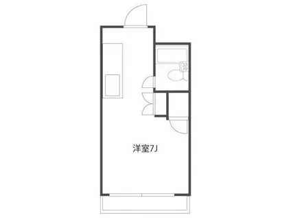 ソレイユ暁(ワンルーム/3階)の間取り写真