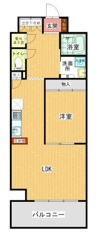 マルイラベンダーヒルズ(1LDK/8階)の間取り写真