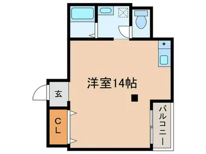 レオーネIII(ワンルーム/2階)の間取り写真