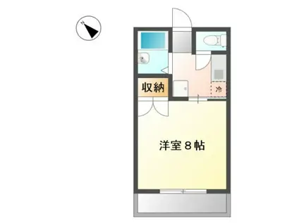 セントフォレスト下中野 A棟(1K/3階)の間取り写真