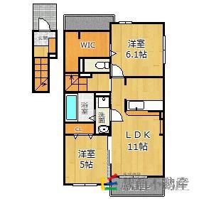 ブリッサIII(2LDK/2階)の間取り写真