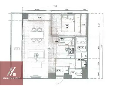 シティーズアーク天満橋(1LDK/3階)の間取り写真