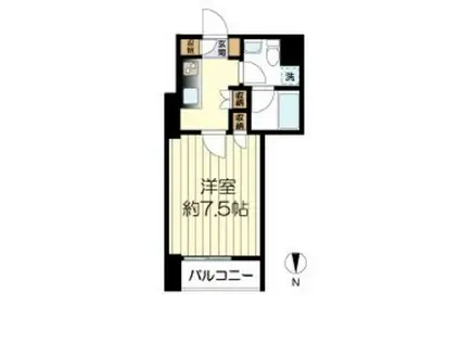 REGALO(1K/5階)の間取り写真