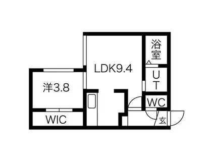 マ・メゾン医大(1LDK/2階)の間取り写真