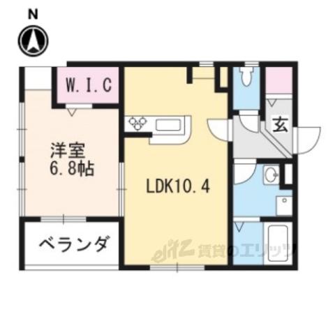  FOREST6番地(1LDK/1階)の間取り写真