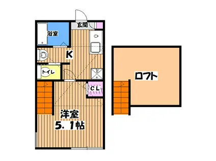 サンマルク大塚(1K/1階)の間取り写真