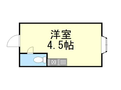 六甲アイビィハウス(ワンルーム/2階)の間取り写真