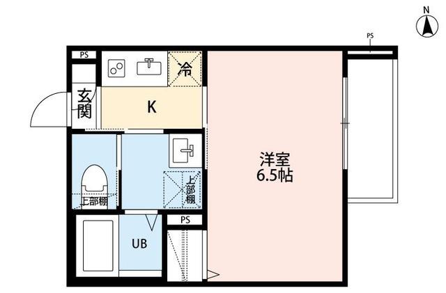 THE CULLINAN EST(1K/1階)の間取り写真
