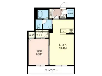 オリィーブ(1LDK/3階)の間取り写真