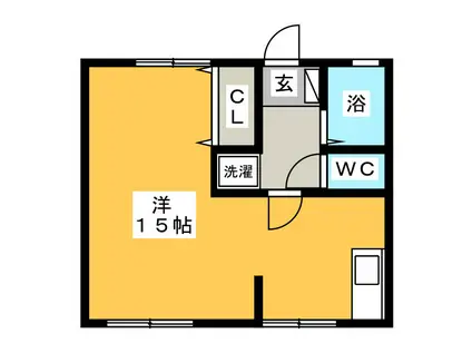 サンレジデンス東小松川(1K/2階)の間取り写真