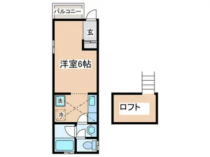 シティハイツ(ワンルーム/1階)の間取り写真