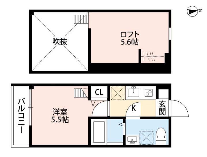 AILE DE LA VERITE(1K/1階)の間取り写真