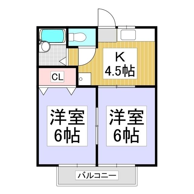 MEITENLYNX(2K/2階)の間取り写真