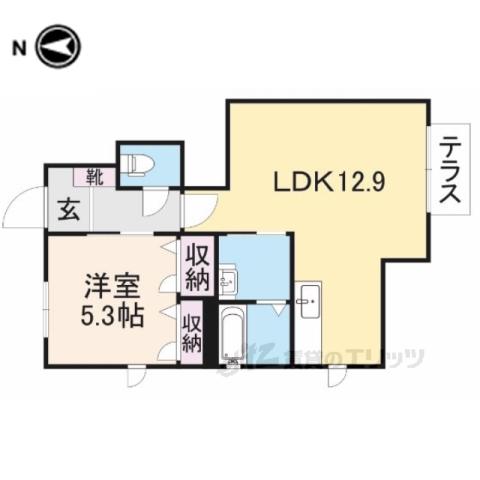 シャーメゾンコトー(1LDK/1階)の間取り写真