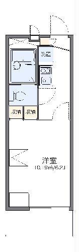 レオパレスノイヤマト(1K/1階)の間取り写真
